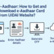 e-Aadhar Download